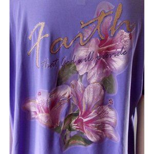 sz XL 16-18 Purple Faith God Will Provide 1l32pb25